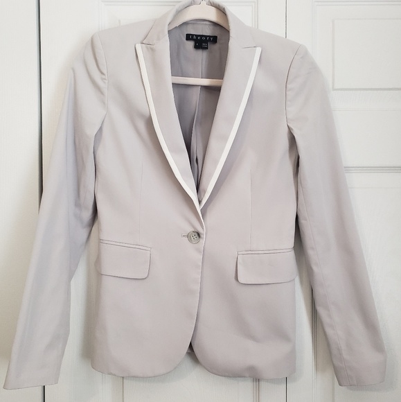 Theory Jackets & Blazers - Theory Essential Jacket size 0 Grey/White Blazer
